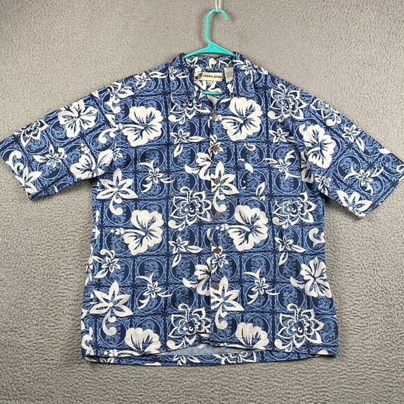 Point Zero Button Shirt Men's Large Y2K Hip Pop Causal Short Sleeve Summer - Picture 2 of 10